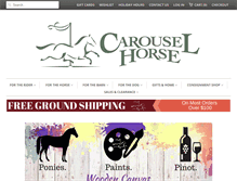 Tablet Screenshot of carouselhorsetack.com